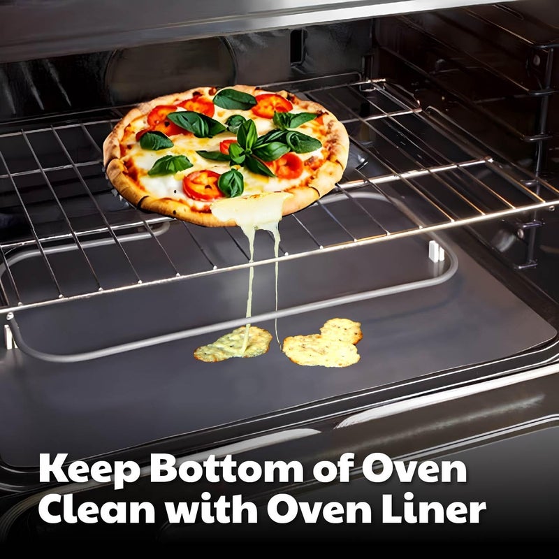 Cooks Innovations Non-Stick Oven Protector Mat - Heavy Duty Nonstick Oven Rack Liners to Protect Convection, Electric, Gas, & Microwave Ovens - BPA & PFOA Free Heat Resistant Baking Mat - Image 2